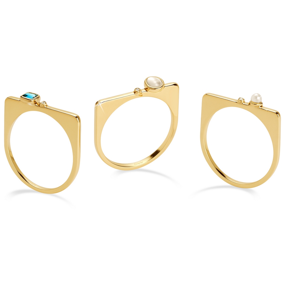 0,01 Karat Pırlanta İnci Taşlı Yüzük