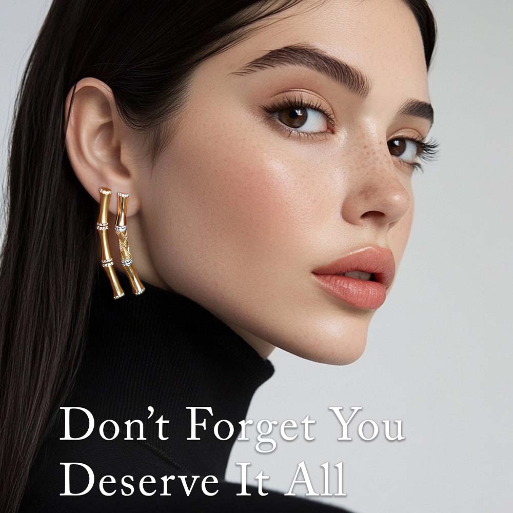 0,63 Karat Pave Pırlanta Küpe