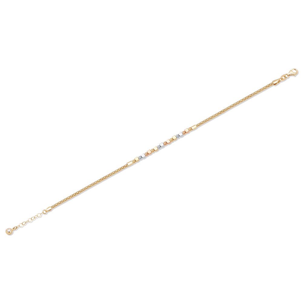 14 Ayar 3 Renkli Altın Dorika Bileklik