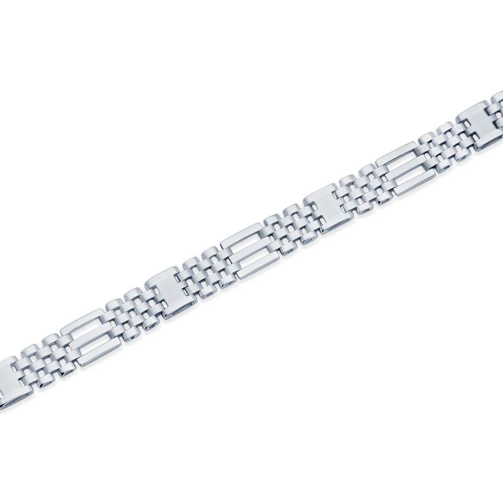 14 Ayar Beyaz Altın Klasik Bileklik