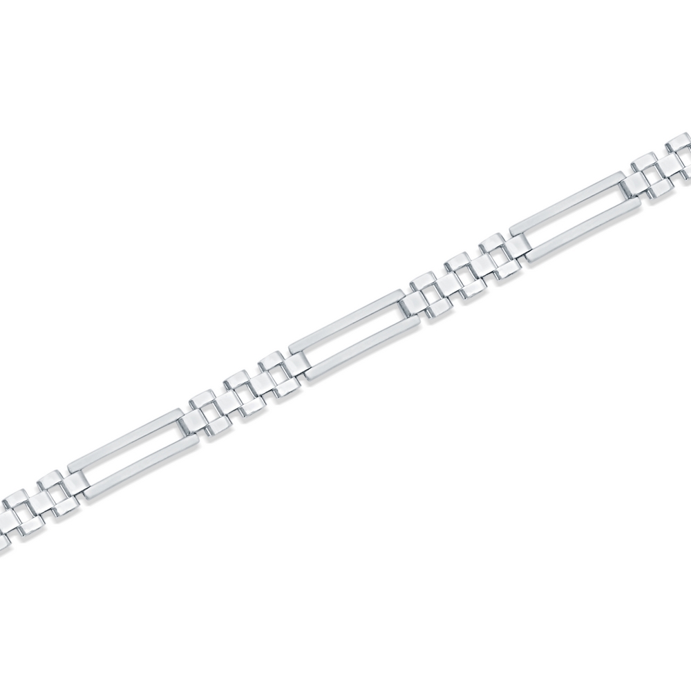 14 Ayar Beyaz Altın Klasik Bileklik