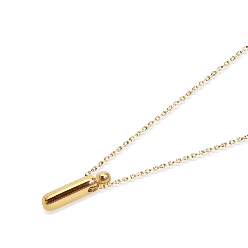 14 Ayar İ Harf Bubble Kolye