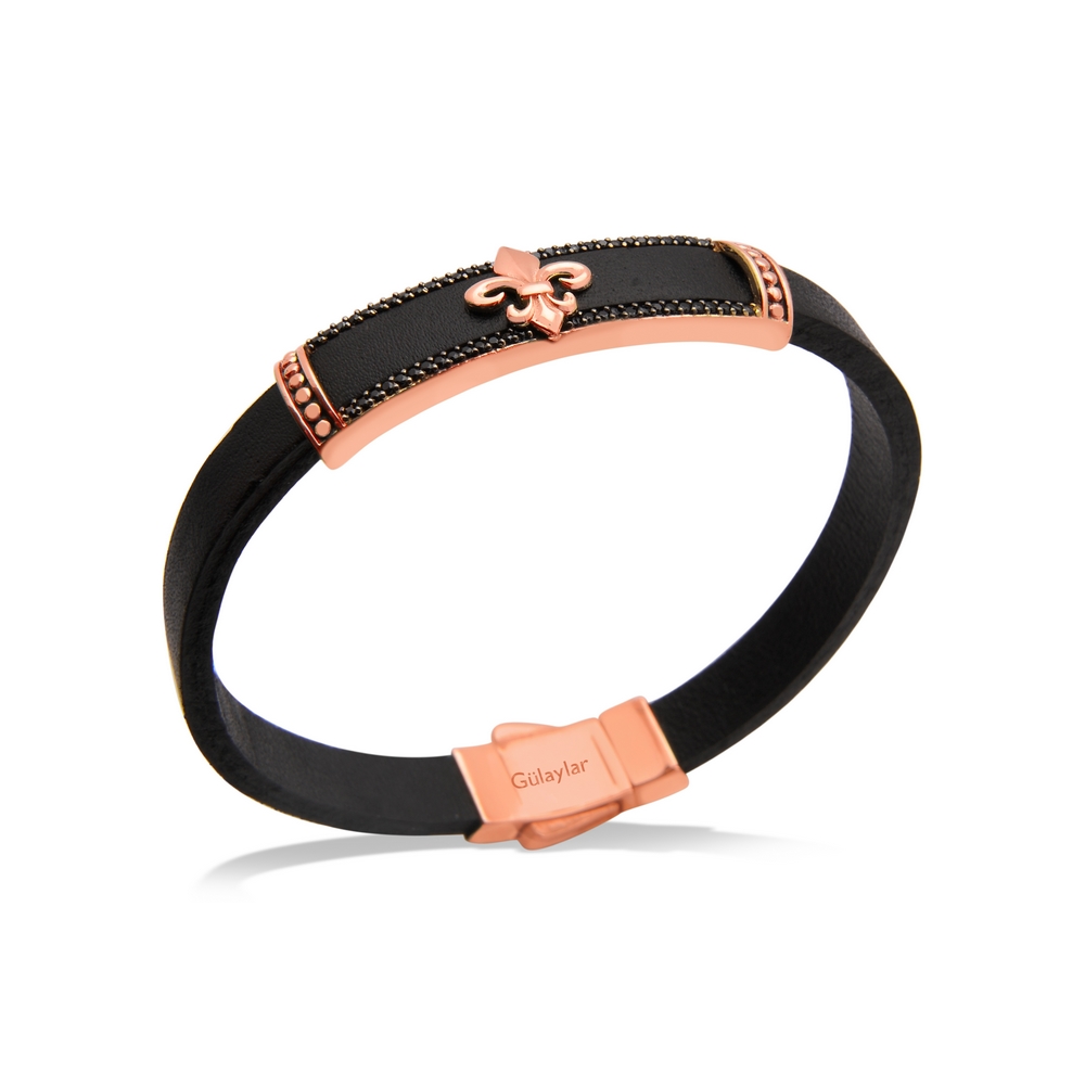 14 Ayar Rose Altın Erkek Bileklik