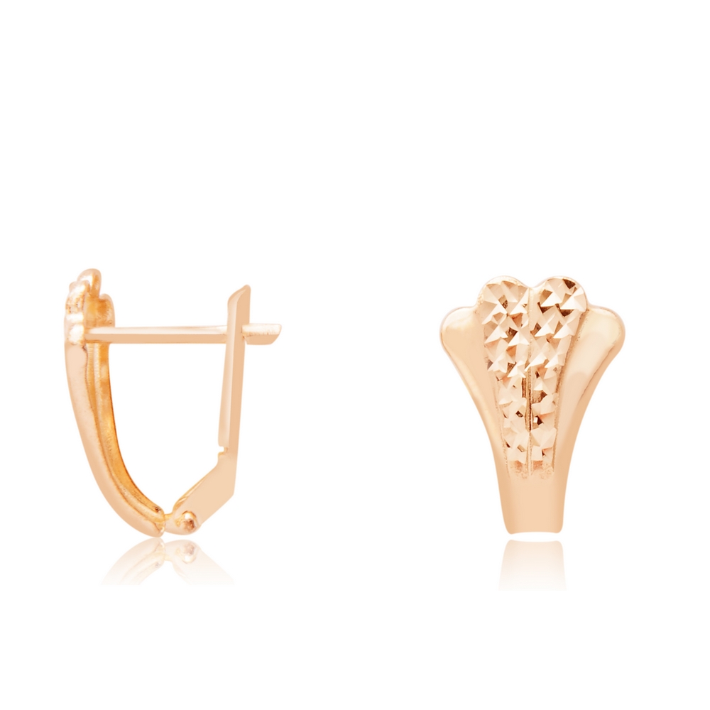 14 Ayar Rose Altın J Küpe