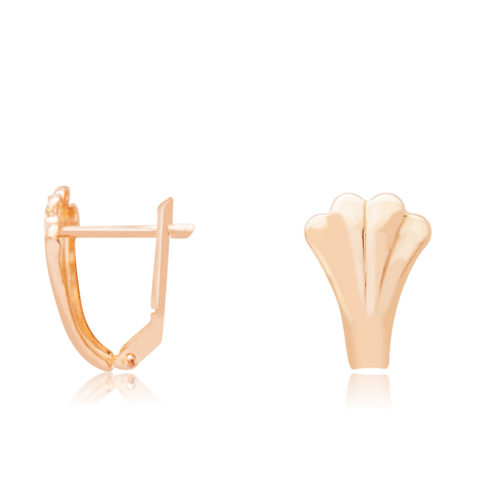 14 Ayar Rose Altın J Küpe