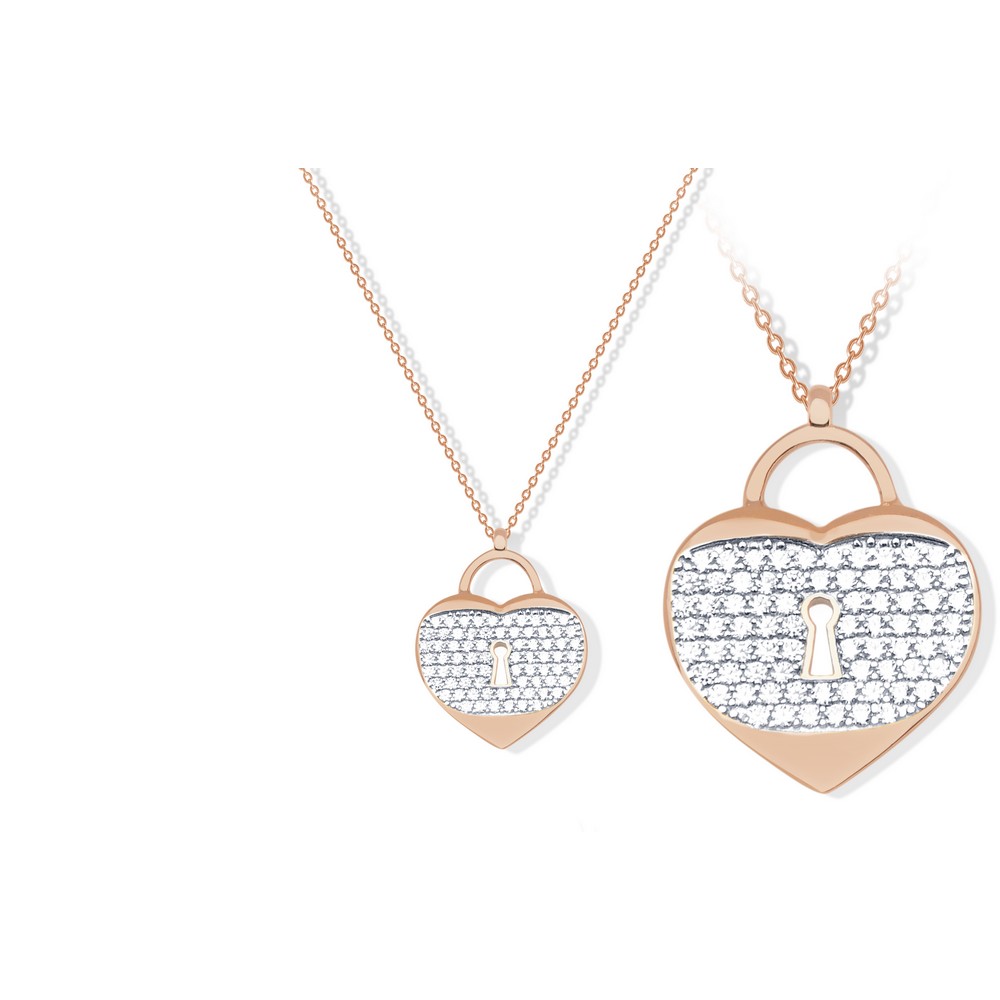 14 Ayar Rose Altın Kalp Figürlü Kolye