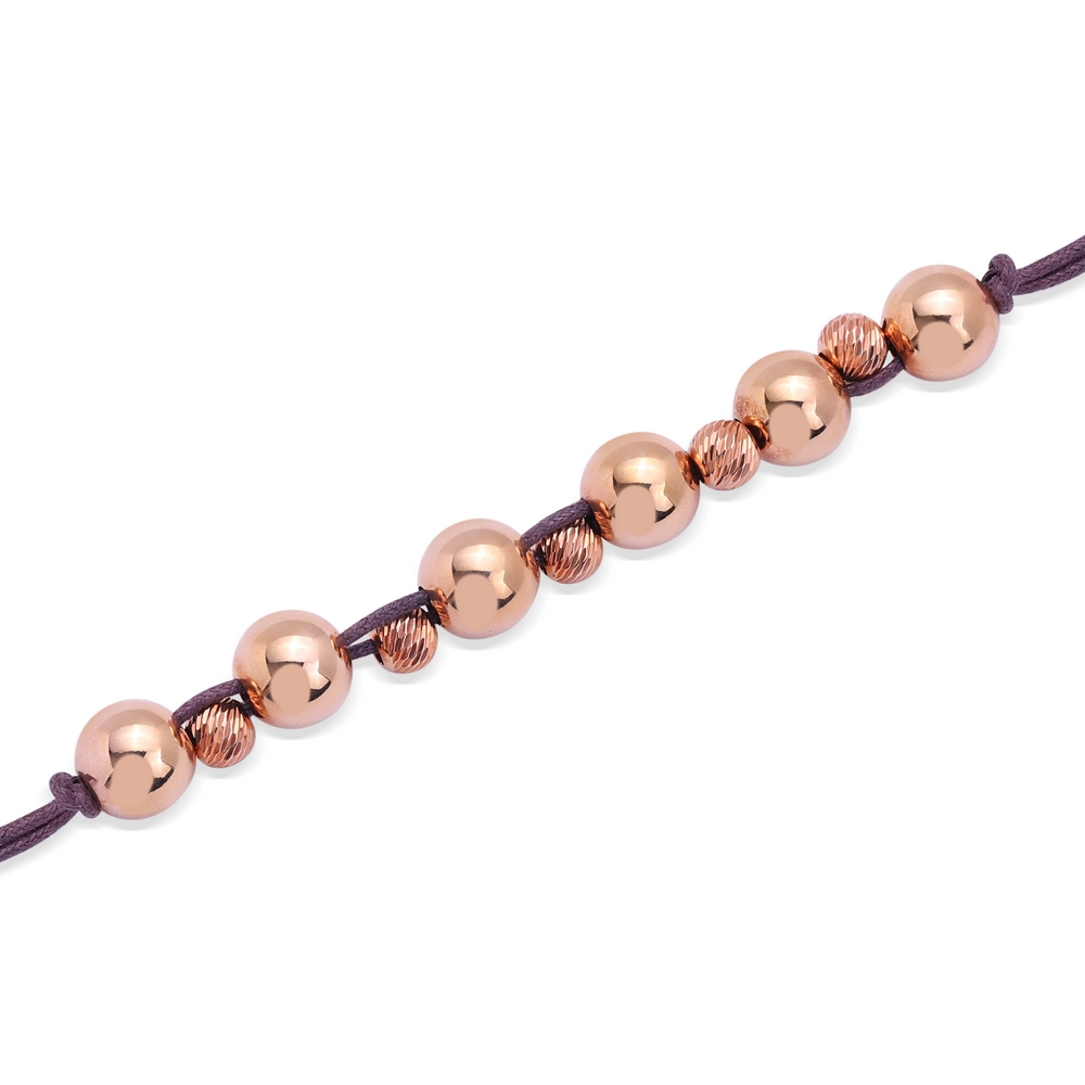 14 Ayar Rose Altın İpli Bileklik