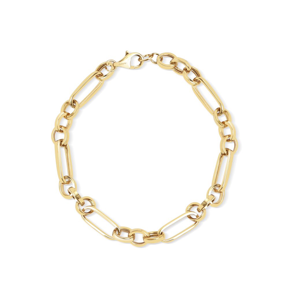 14 Ayar Sarı Altın Ataç Zincir Bileklik