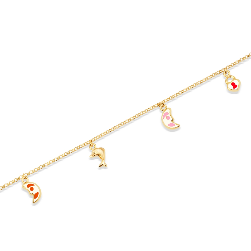 14 Ayar Sarı Altın Çocuk Bileklik