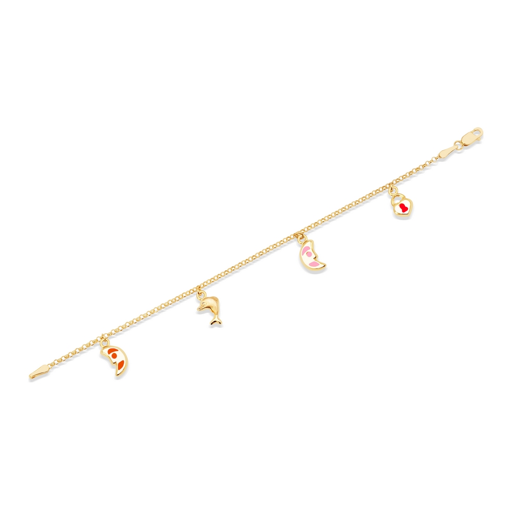 14 Ayar Sarı Altın Çocuk Bileklik