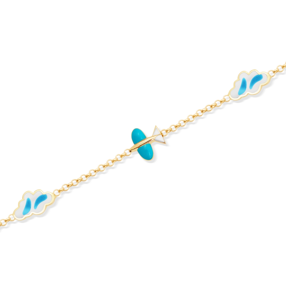 14 Ayar Sarı Altın Çocuk Bileklik