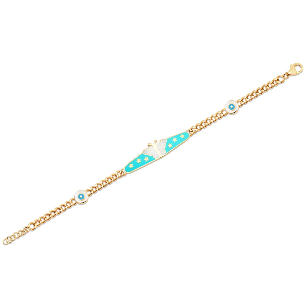 14 Ayar Sarı Altın Çocuk Bileklik