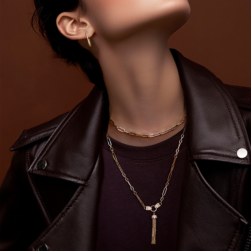 14 Ayar Sarı Altın Dikdörtgen Halka Küpe