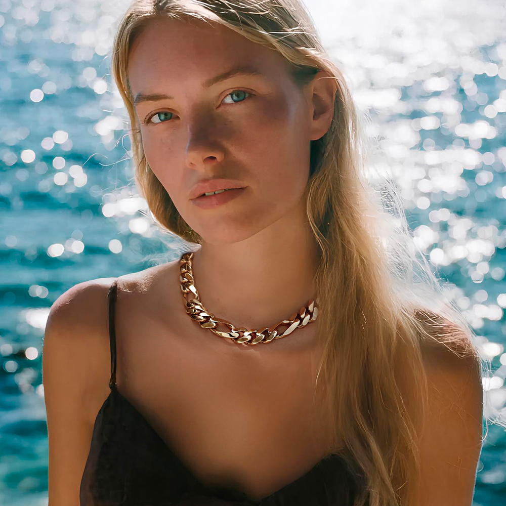 14 Ayar Sarı Altın Gurmet Zincir