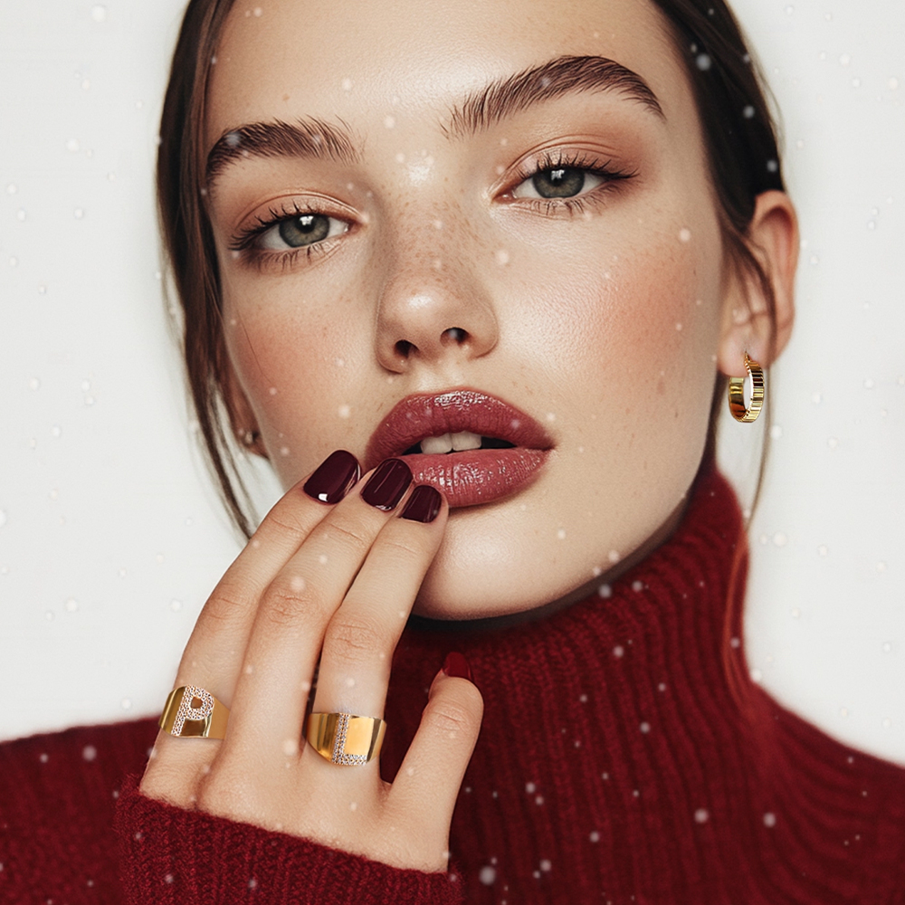 14 Ayar Sarı Altın Halka Küpe