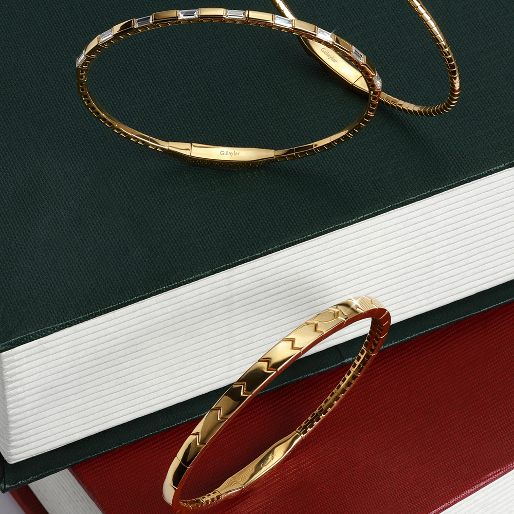 14 Ayar Sarı Altın Kelepçe Bilezik