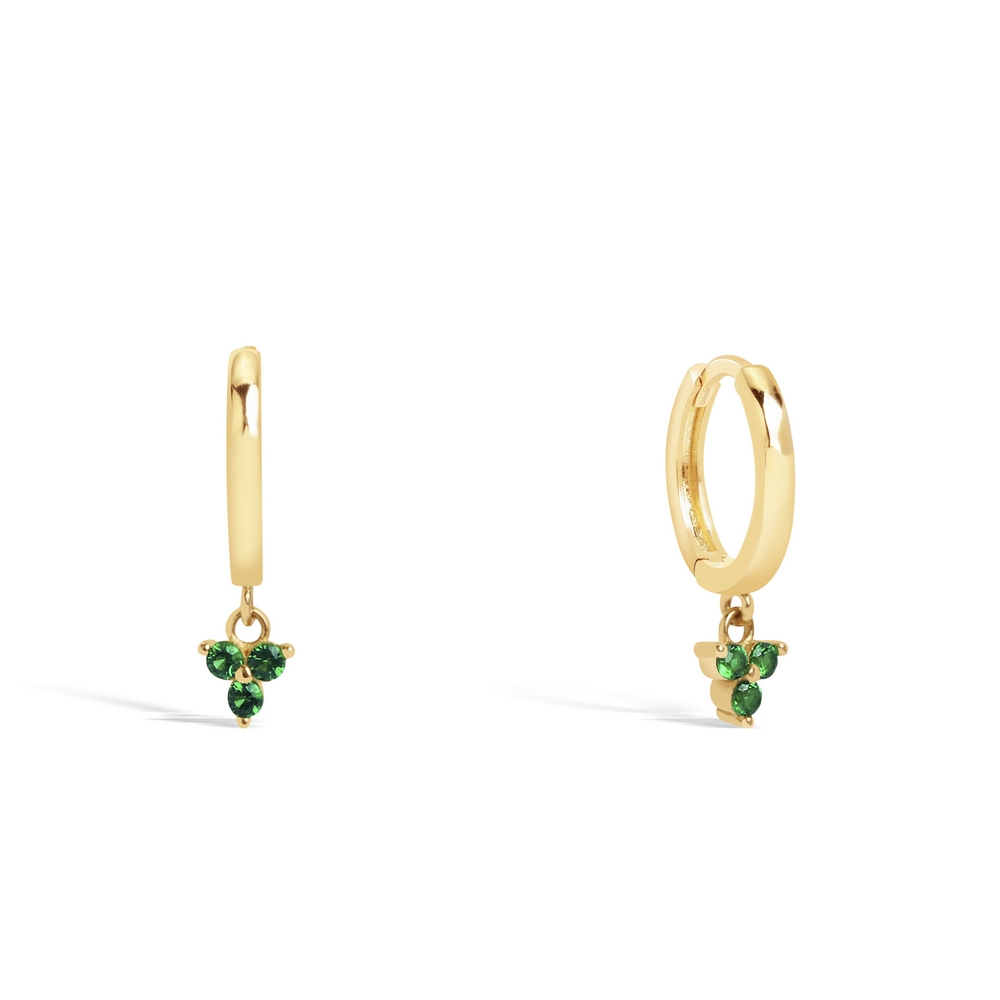 14 Ayar Sarı Altın  Küpe