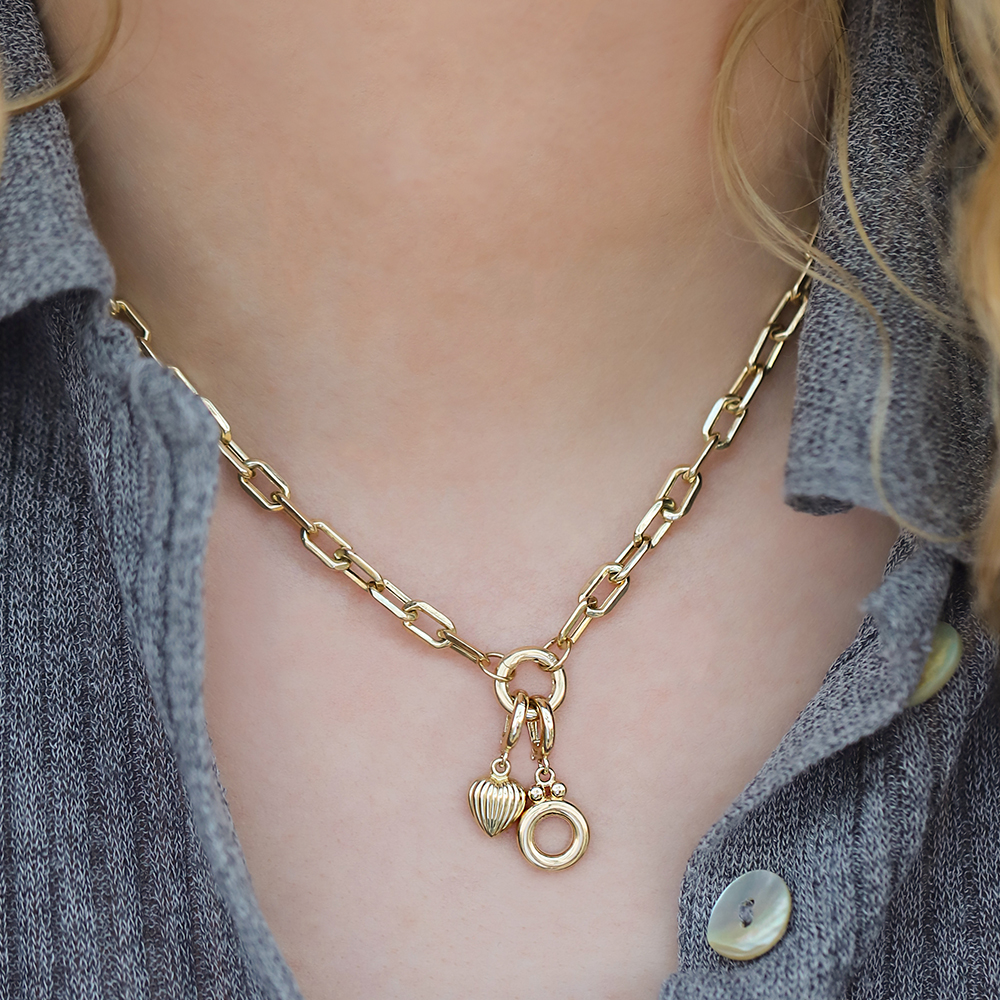 14 Ayar Sarı Altın Ö Harf Kolye Ucu