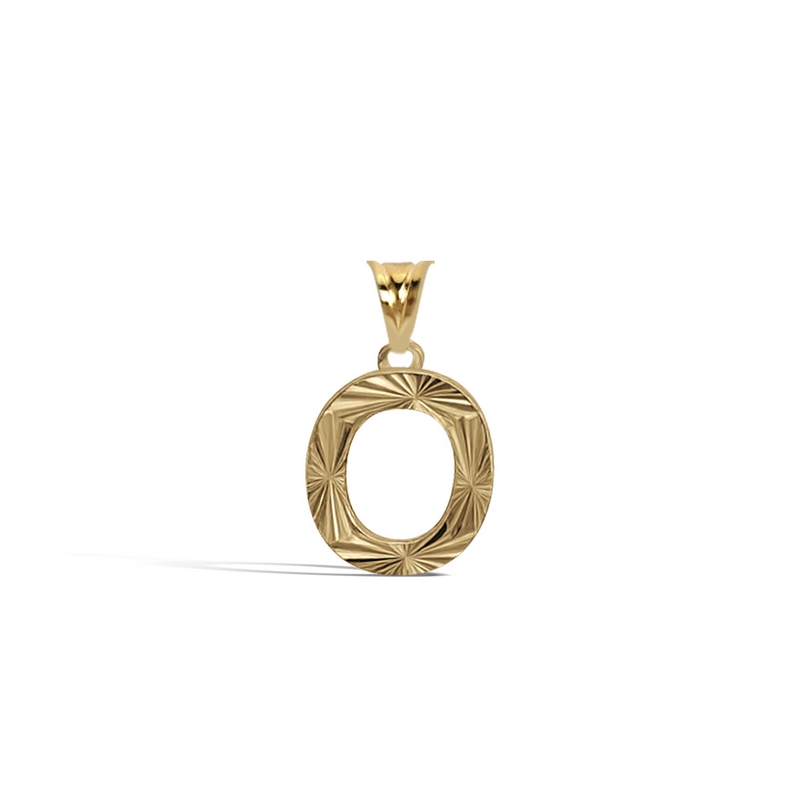 14 Ayar Sarı Altın O Harf Kolye Ucu