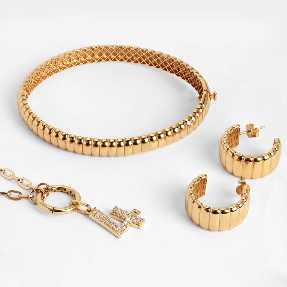 14 Ayar Sarı Altın Rakam Charm