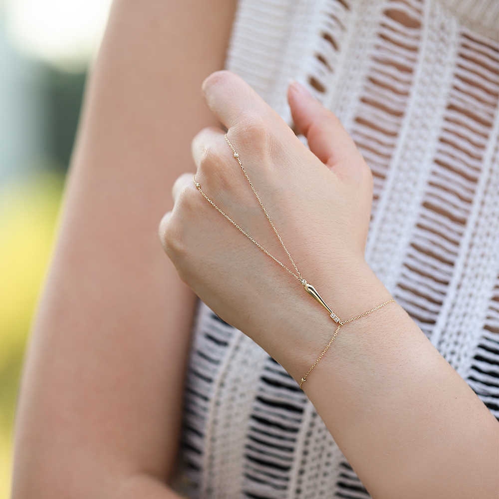 14 Ayar Sarı Altın Taşlı Şahmeran