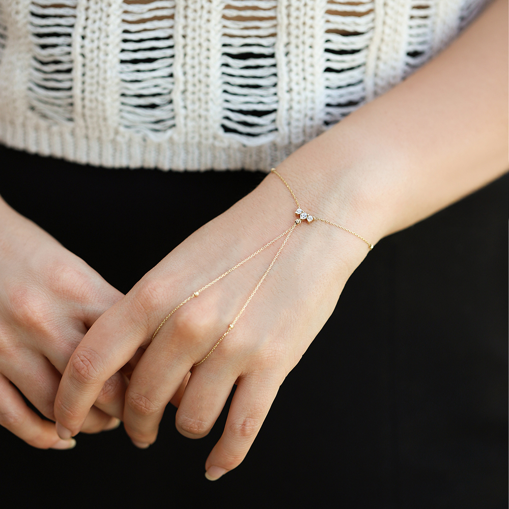 14 Ayar Sarı Altın Taşlı Şahmeran