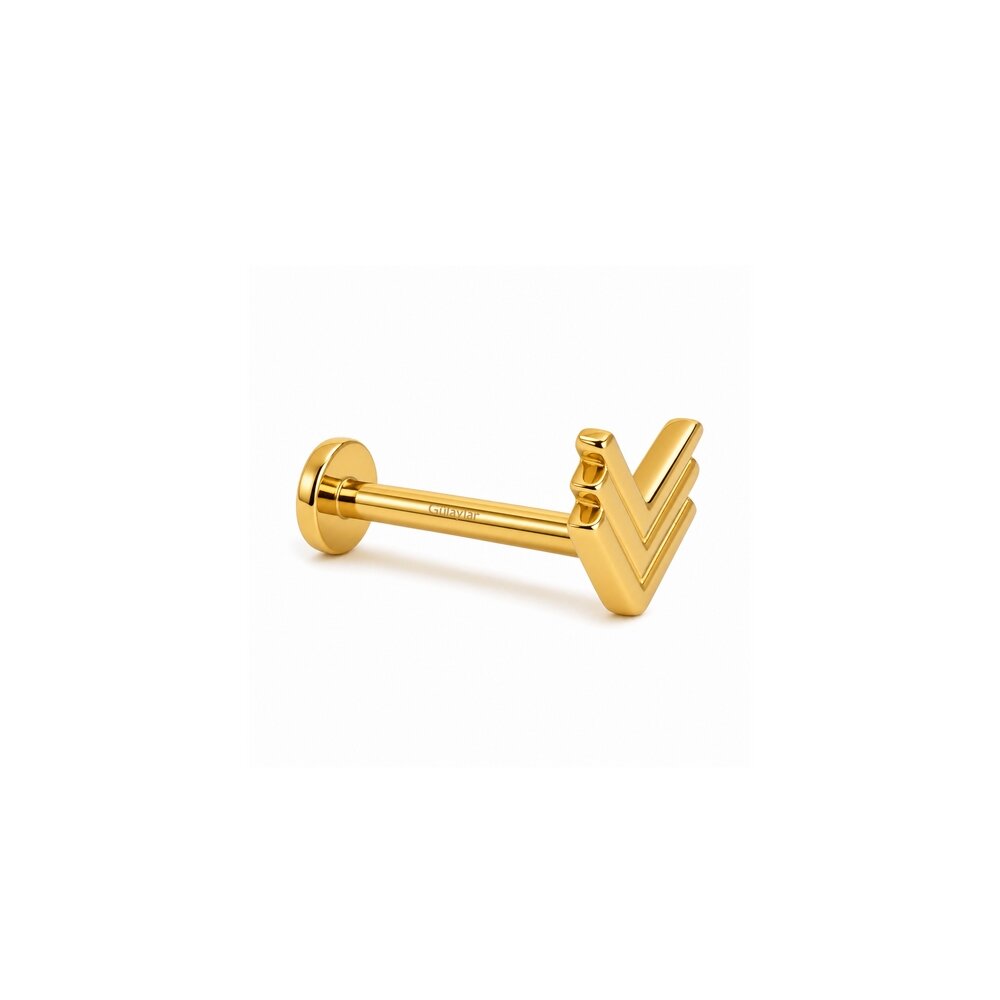 14 Ayar Sarı Altın Tragus Piercing