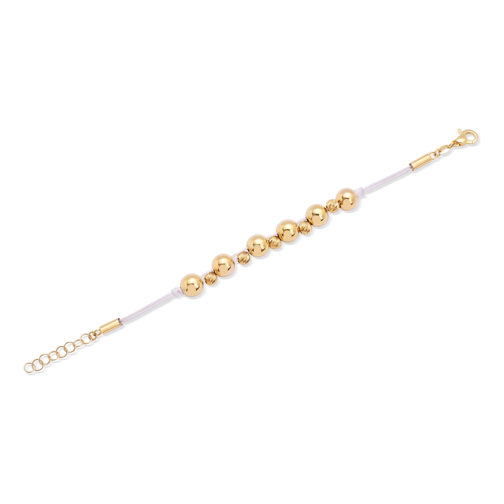 14 Ayar Sarı Altın İpli Bileklik