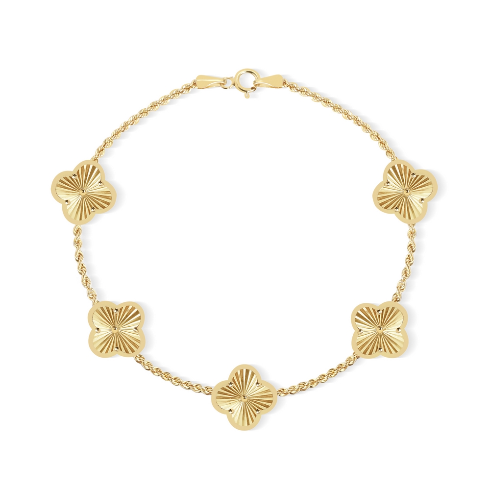 14 Ayar Sarı Altın Trend Bileklik