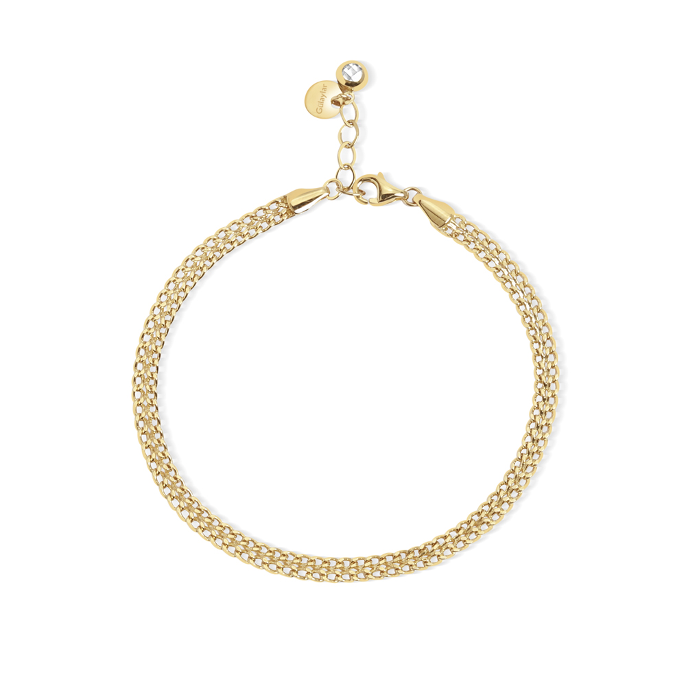 14 Ayar Sarı Altın Zincir Bileklik