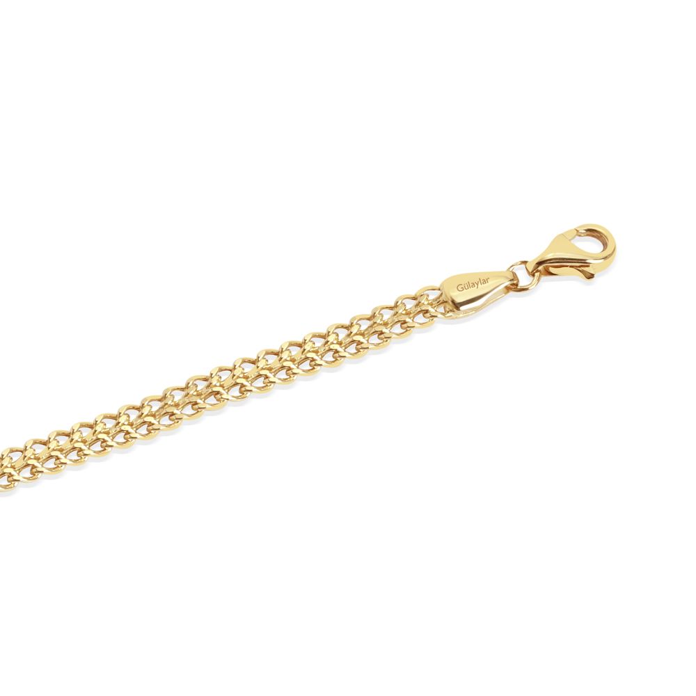 14 Ayar Sarı Altın Zincir Bileklik