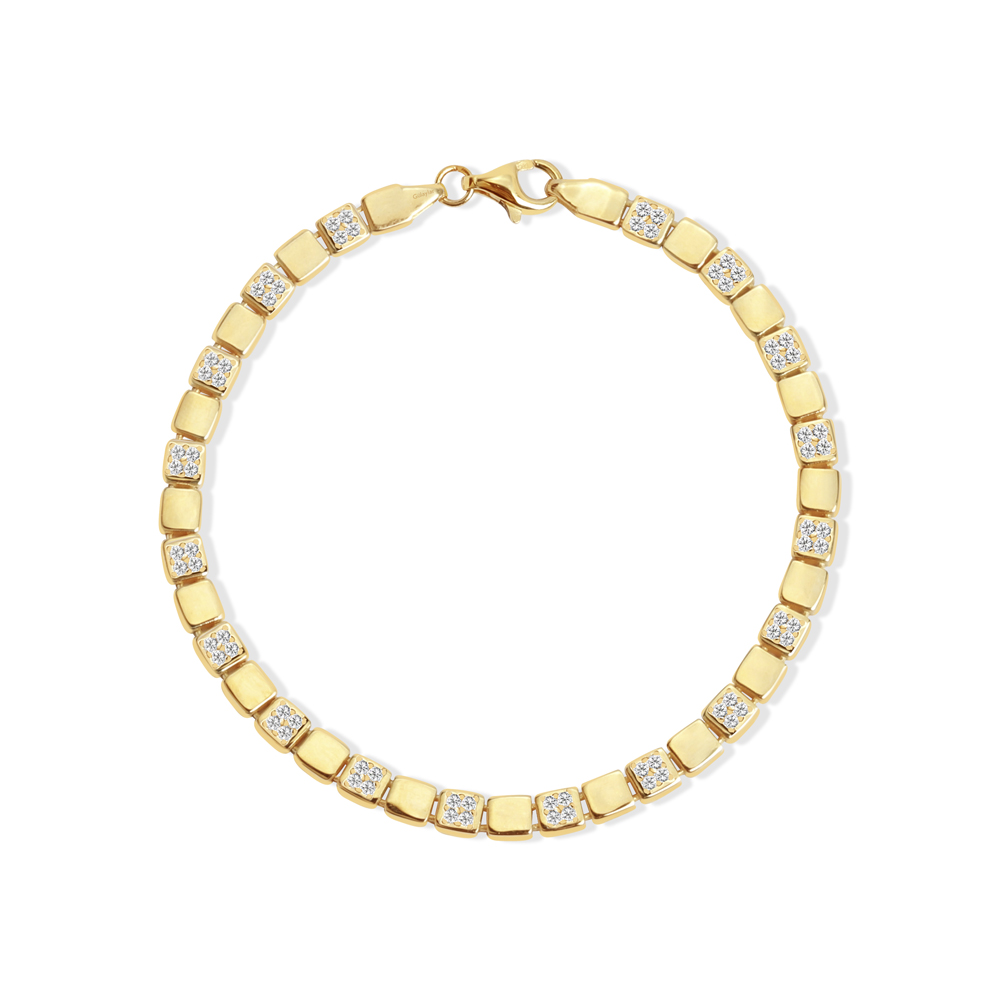 14 Ayar Sarı Altın Trend Bileklik