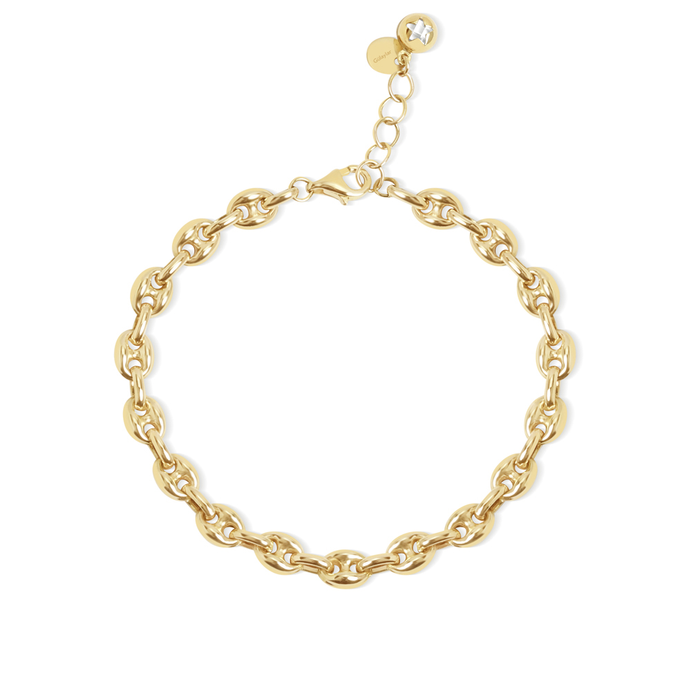 14 Ayar Sarı Altın Gemici Zincir Bileklik