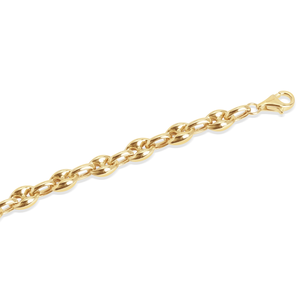 14 Ayar Sarı Altın Gemici Zincir Bileklik