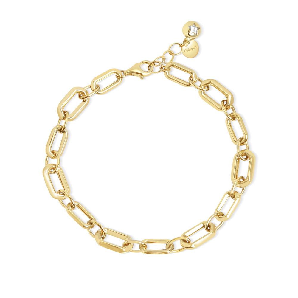 14 Ayar Sarı Altın Zincir Bileklik