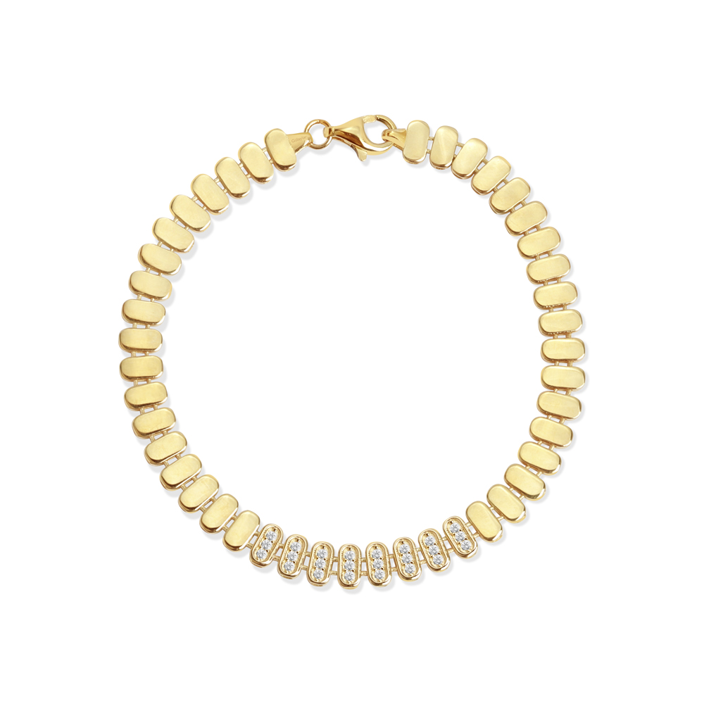 14 Ayar Sarı Altın Trend Bileklik