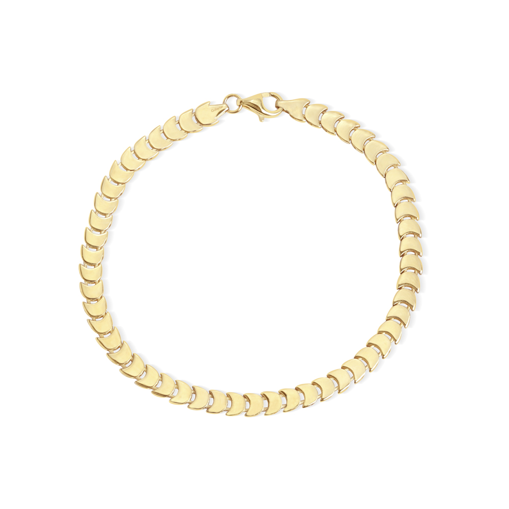 14 Ayar Sarı Altın Zincir Bileklik