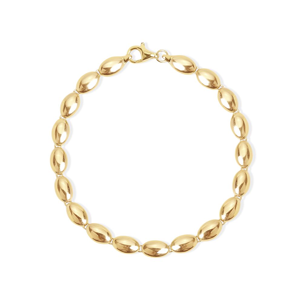 14 Ayar Sarı Altın Taşsız Bileklik