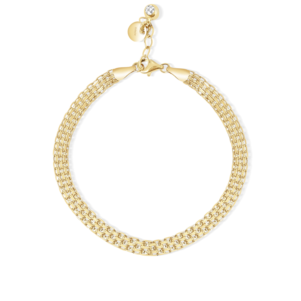 14 Ayar Sarı Altın Zincir Bileklik