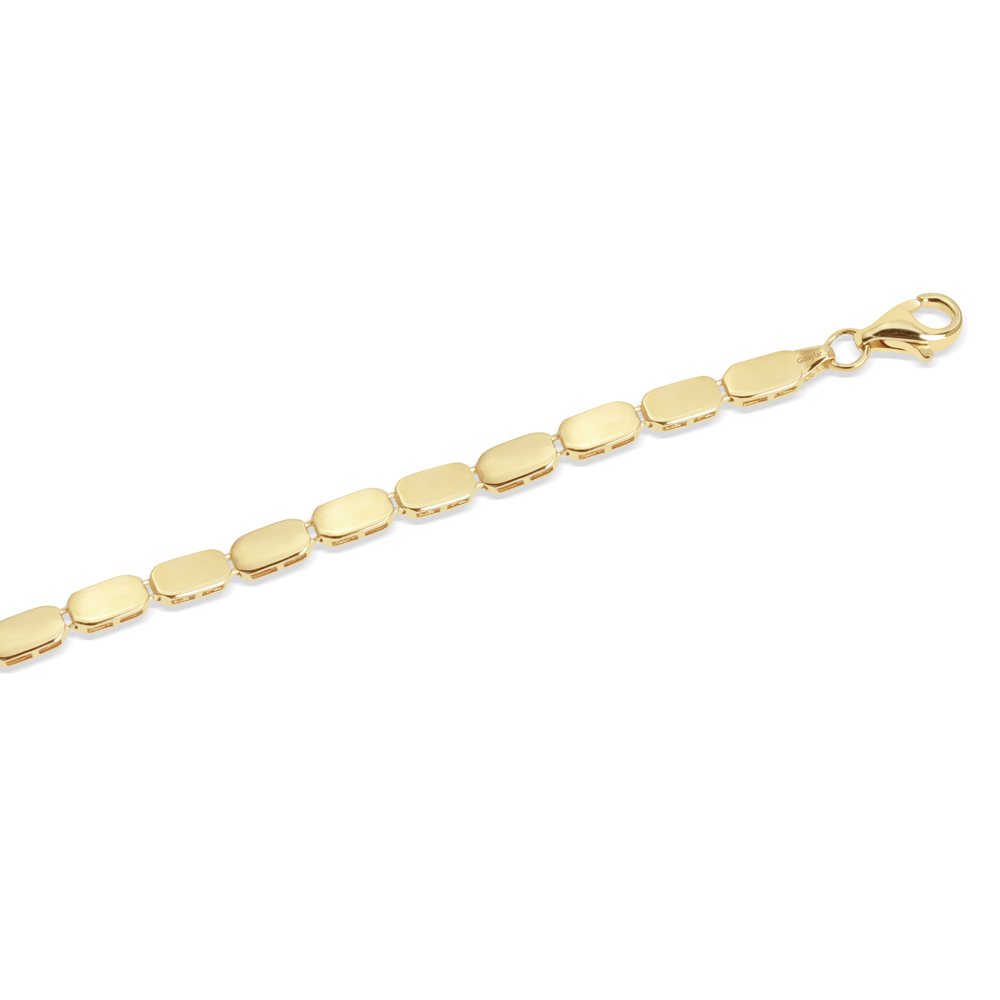 14 Ayar Sarı Altın Taşsız Bileklik