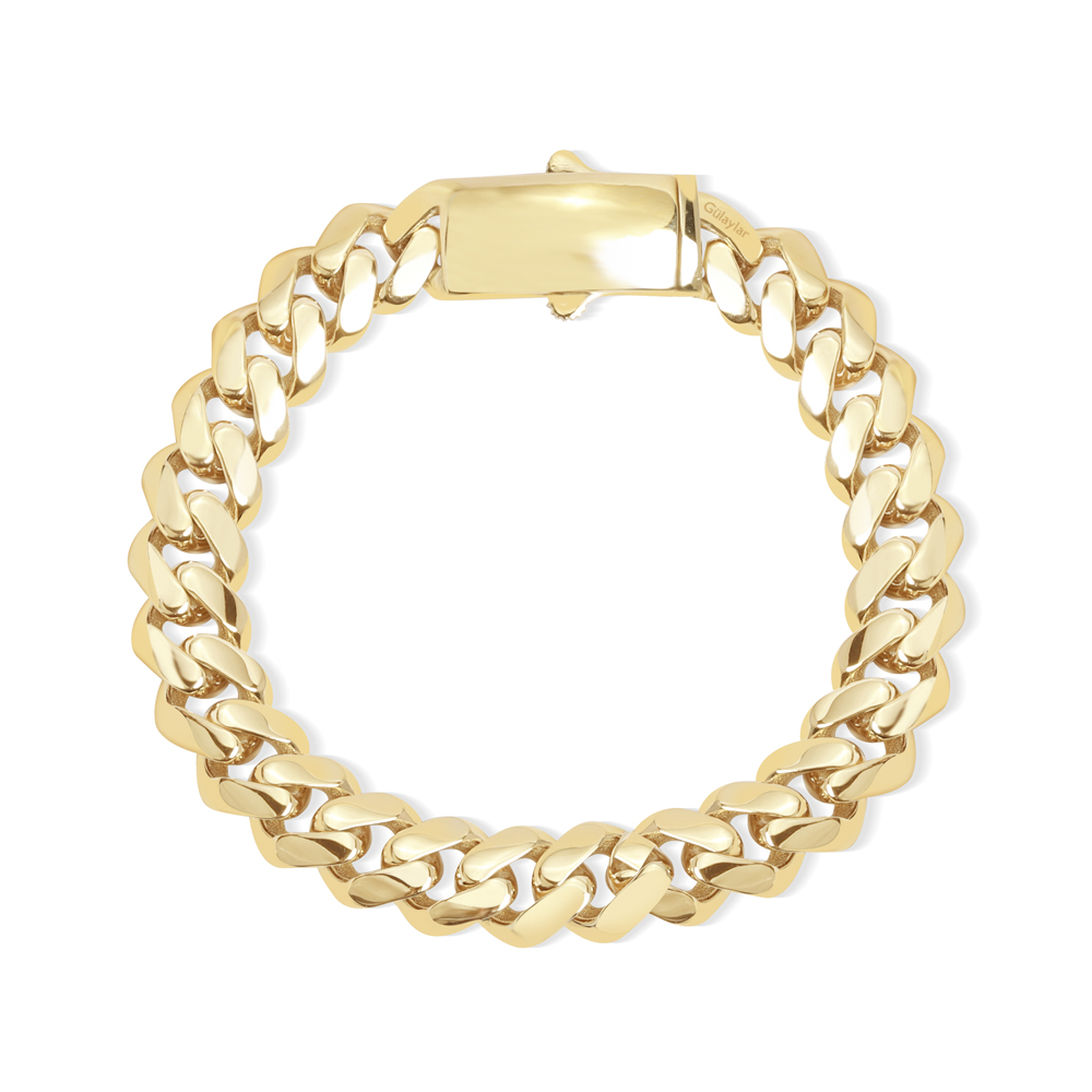 14 Ayar Sarı Altın Gurmet Zincir Bileklik