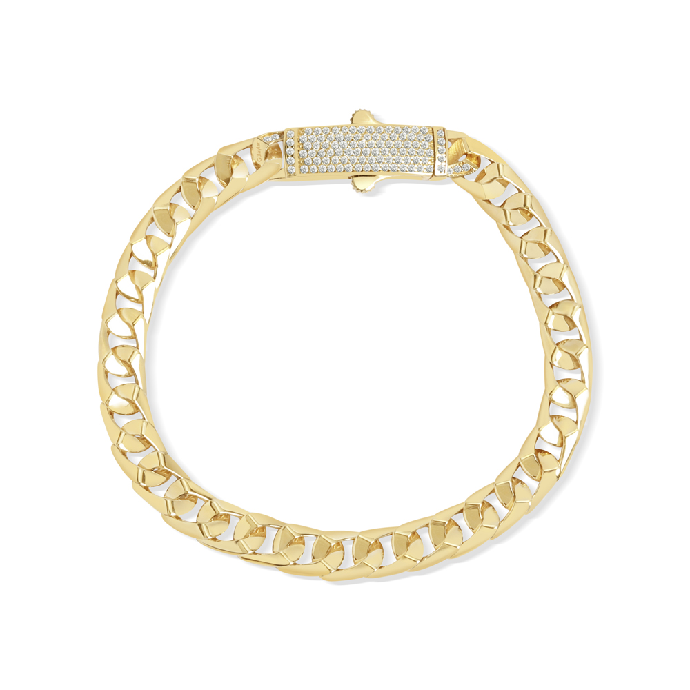 14 Ayar Sarı Altın Trend Bileklik