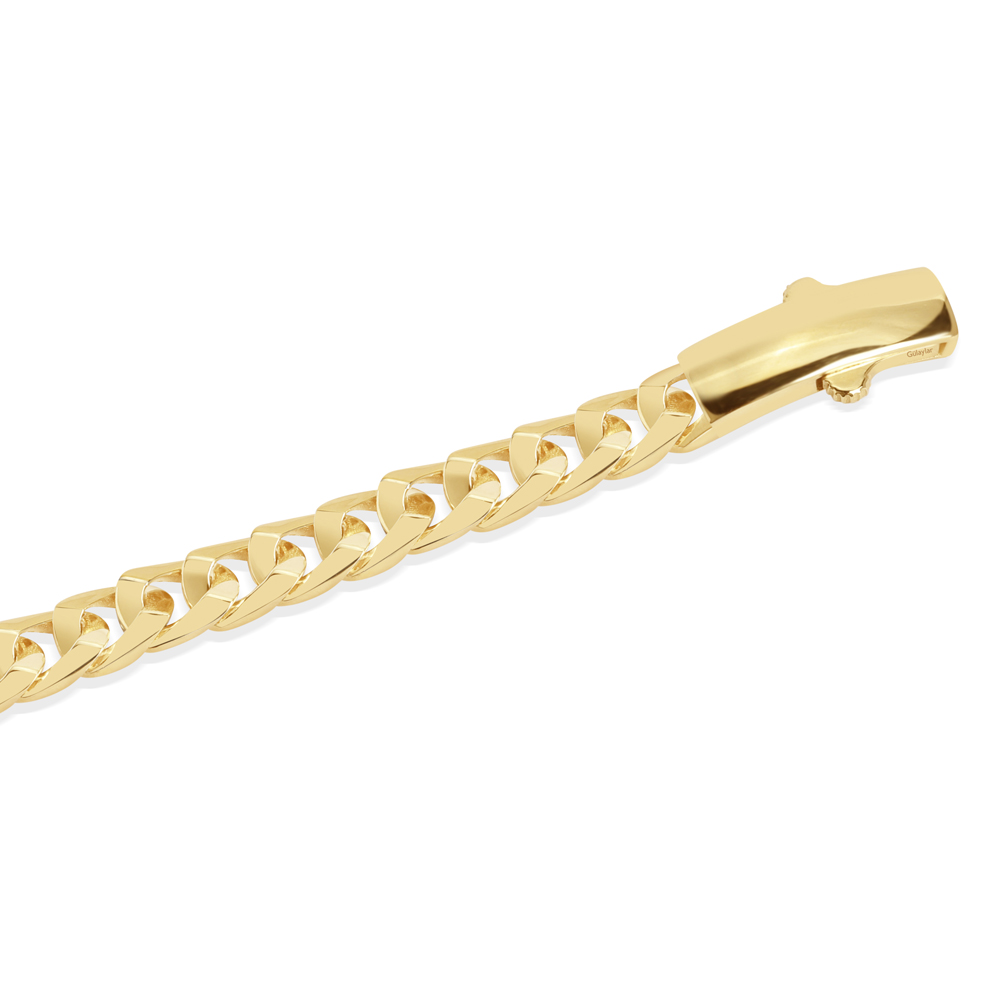 14 Ayar Sarı Altın Gurmet Zincir Bileklik