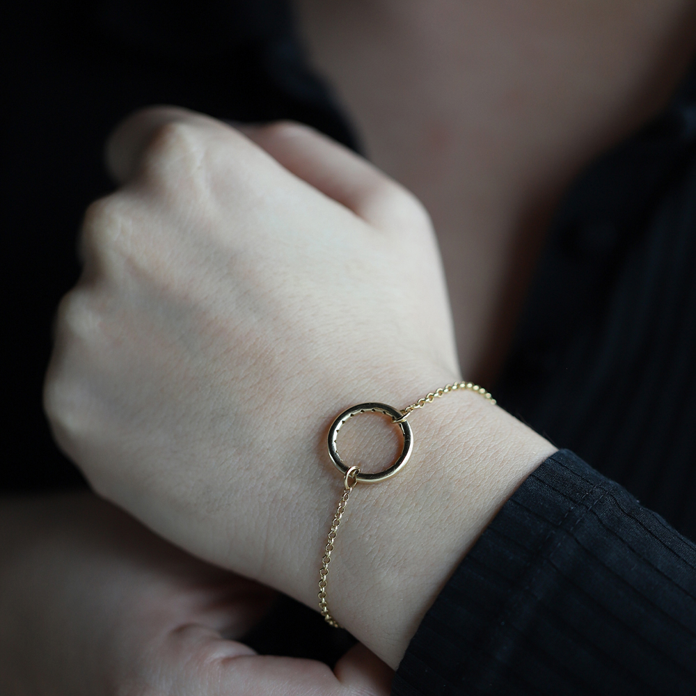 14 Ayar Sarı Altın Zincir Bileklik