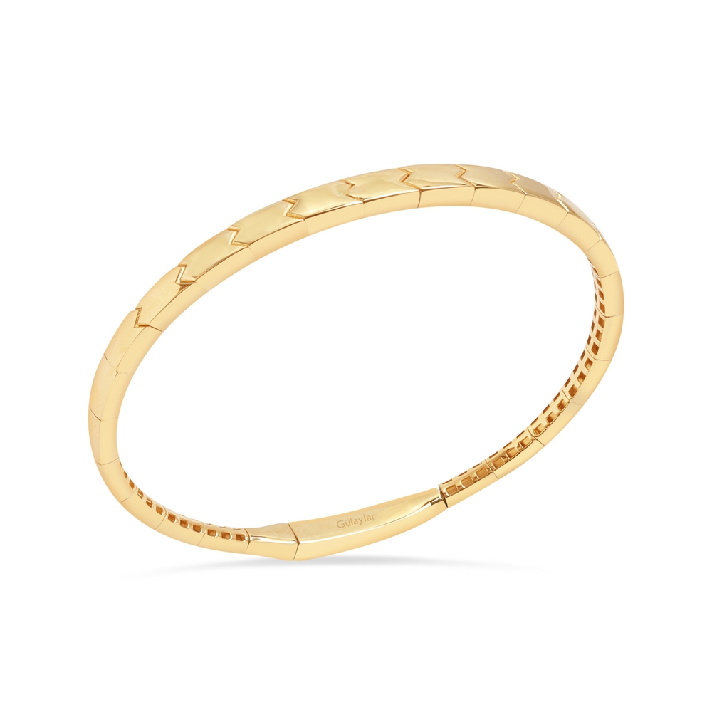 14 Ayar Sarı Altın Trend Bilezik