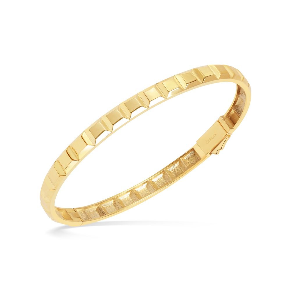 14 Ayar Sarı Altın Kelepçe Bilezik