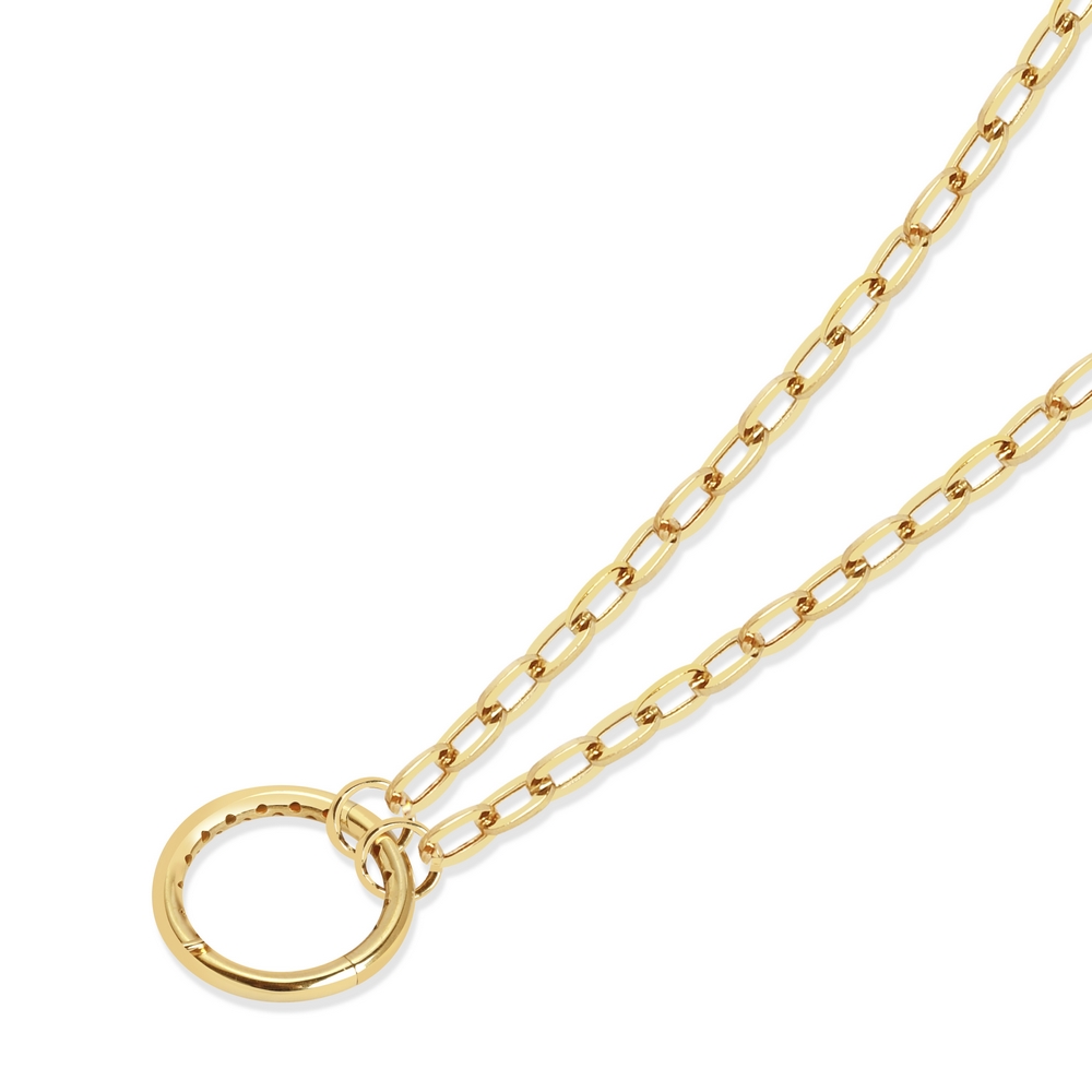 14 Ayar Sarı Altın Zincir Kolye