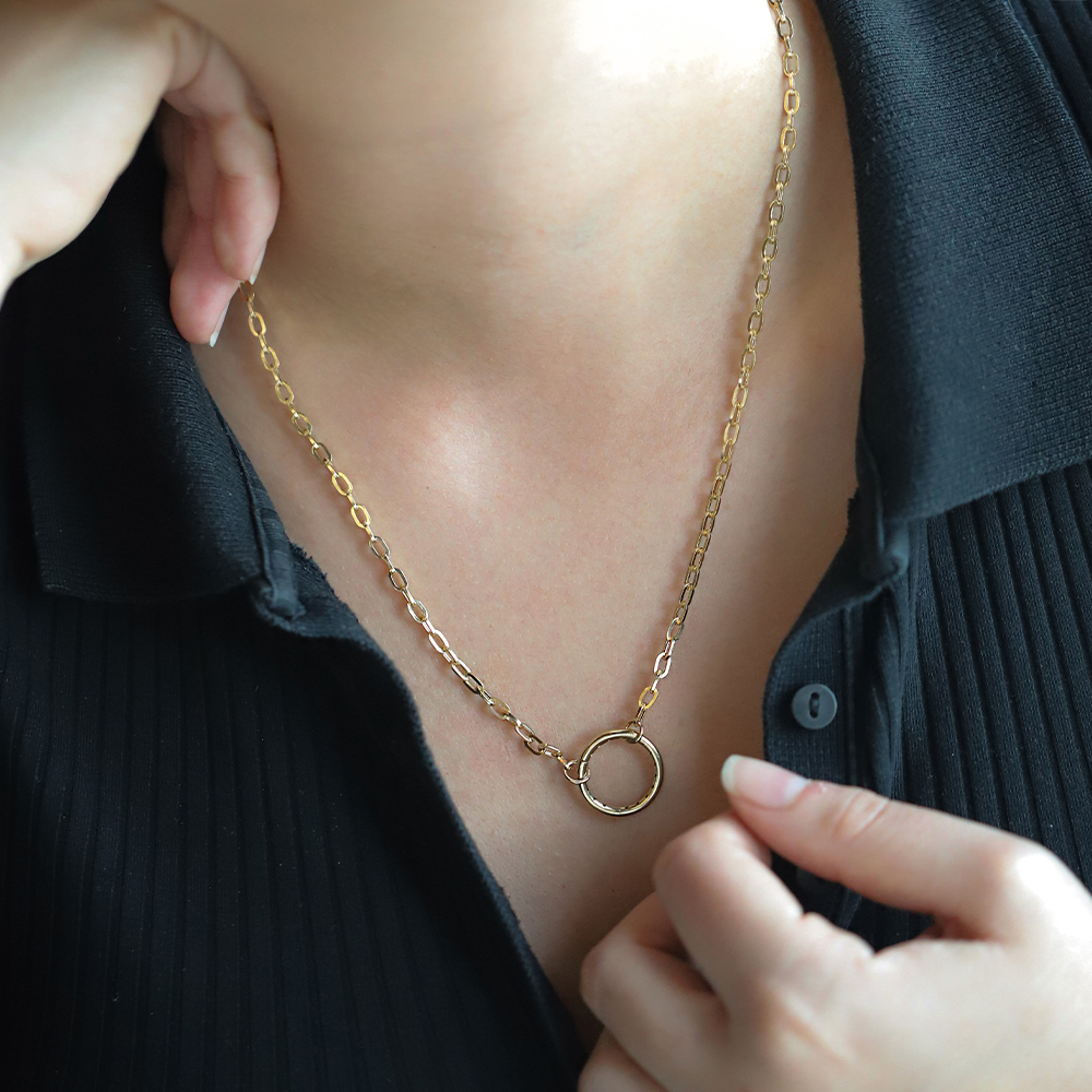 14 Ayar Sarı Altın Zincir Kolye