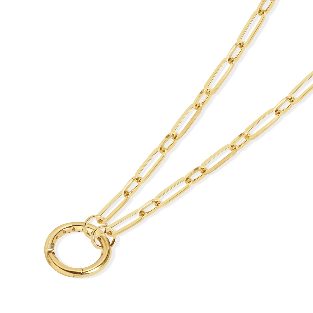 14 Ayar Sarı Altın Ataç Zincir Kolye