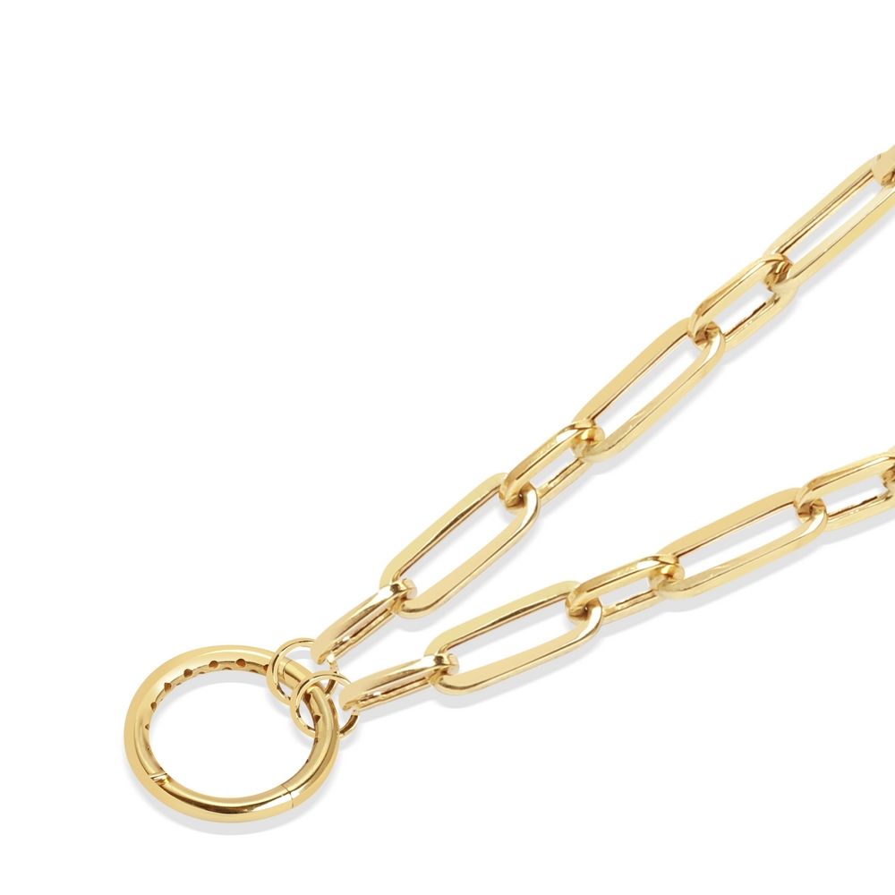 14 Ayar Sarı Altın Ataç Zincir Kolye